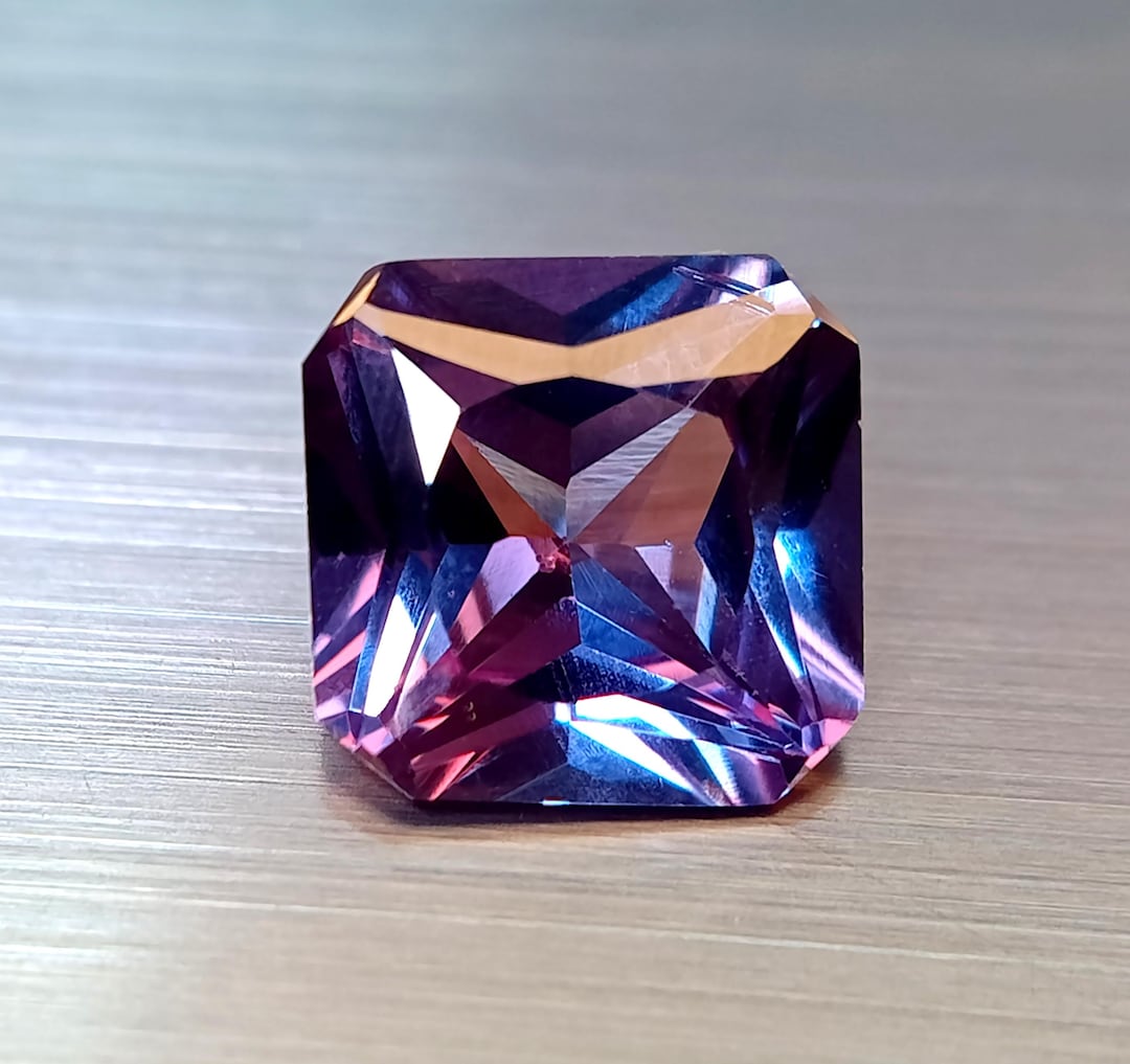 Natural Alexandrite Color Changing Loose Gemstone Radiant Square Cut ...