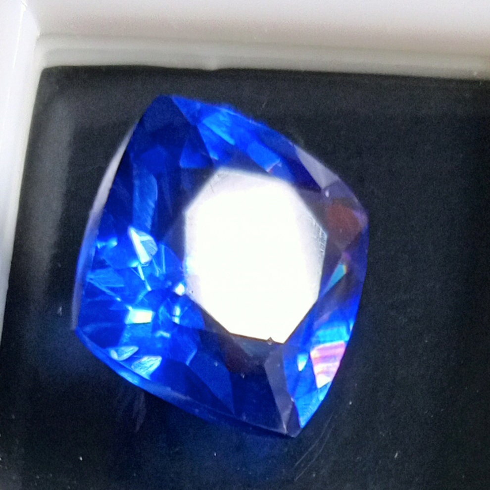 Tanzanite Bleue Naturelle 9.40 Carats - Taille Coussin Excellente - Pierre Précieuse En Vrac - Inde
