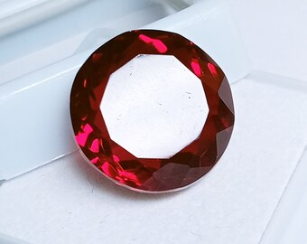 Red Garnet 13.45 Ct Certified Emerald Cut Loose Gemstone January Birthstone Garnet Red Garnet Certified Best for Making Jewelry JP143