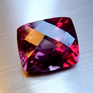 Natural Certified Alexandrite 12.90 Ct Stone AA+ Quality Alexandrite Color Changing Madagascar Alexandrite Cushion Checker Cut Stone JP612
