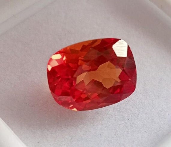 Pierre Opale De Feu Mexicaine Cœur Orange 96,2 Carats - Pierre De Laboratoire, Excellente Coupe