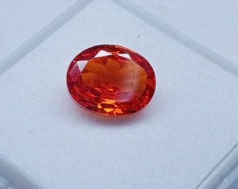 Natural Red Orange Mexican Fire Opal 5 Ct Oval Cut Gemstone Certified  Buy Loose & Make Your Custom Order Rare Gemstone Collection GJ242