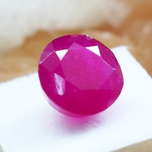 Natural Red Beryl Red Bixbite From Utah Radiant Shape 7.05 Ct Certified Loose Gemstone Excellent Round Cut In Best Price JM066