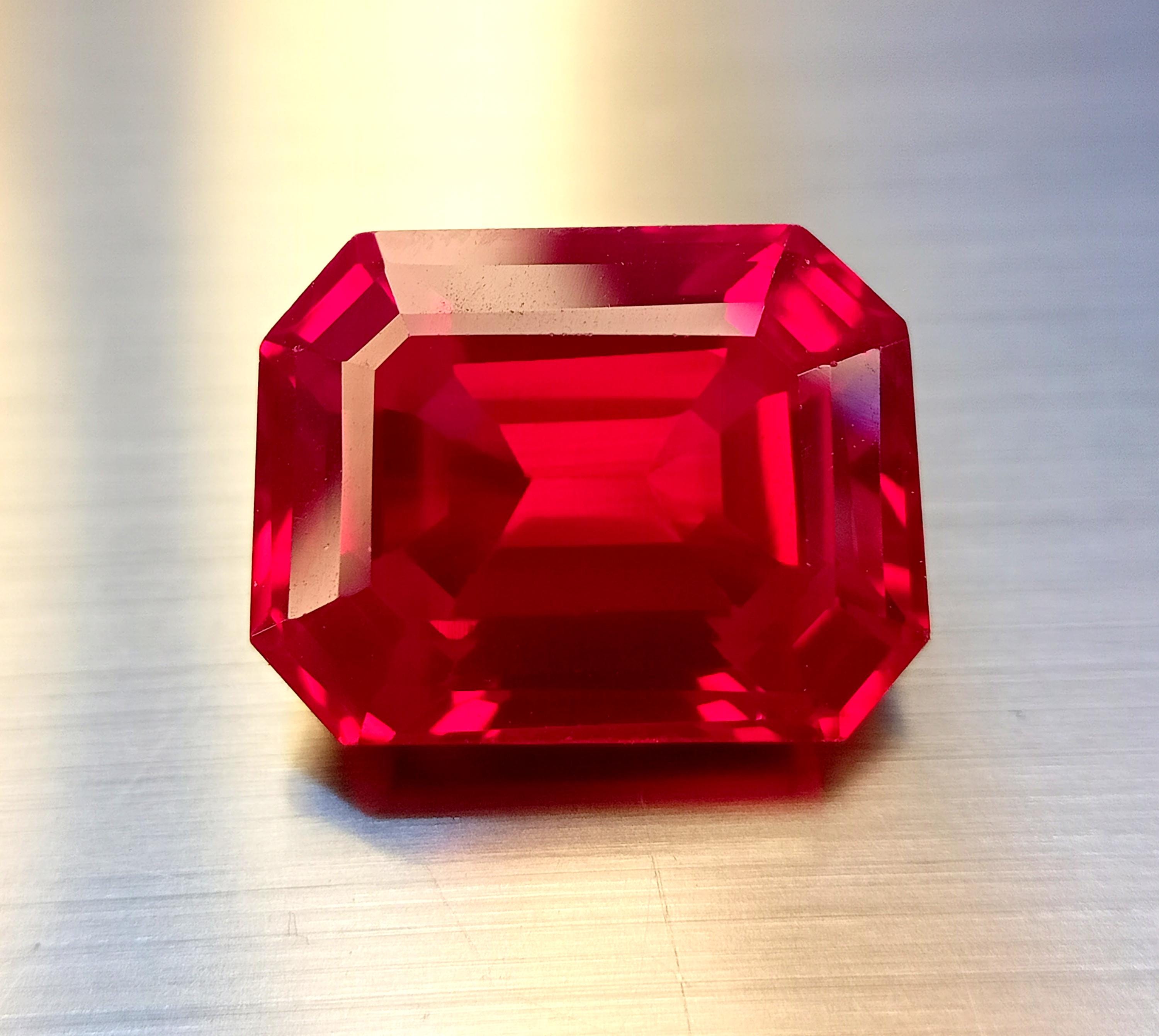 rubyruby3975さん10-310-1 Ruby Glass Round 25mm Unfoiled Jewelry Stone (1