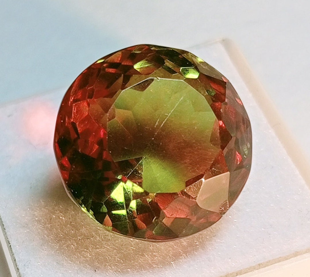 Color Changing Natural Alexandrite Loose Gemstone Round Cut Stone 21.80 ...