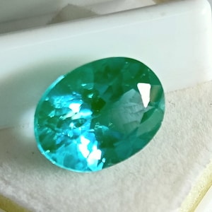 8 Ct Loose Grandidierite Natural Royal Oval Cut Greenish Blue Grandidierite Faceted Gemstone Anniversary Gift Ring Valentine Sale CL154
