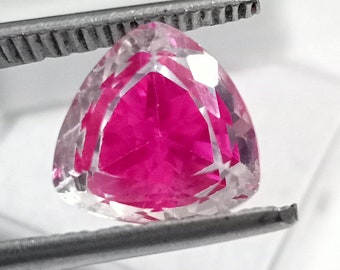 Trillion Cut Natural Bi-Color Earth Mined Pitambari Sapphire Jewelry Purpose Pitambari Stone 9.70 Ct Certified Loose Gemstone Best Gift