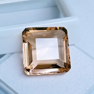 Peach Color Morganite 12.75 Ct AAA Grade Flawless Loose Radiant Cut Gemstone Quality Loupe Clean Gemstone Jewelry & Ring Making  JP096
