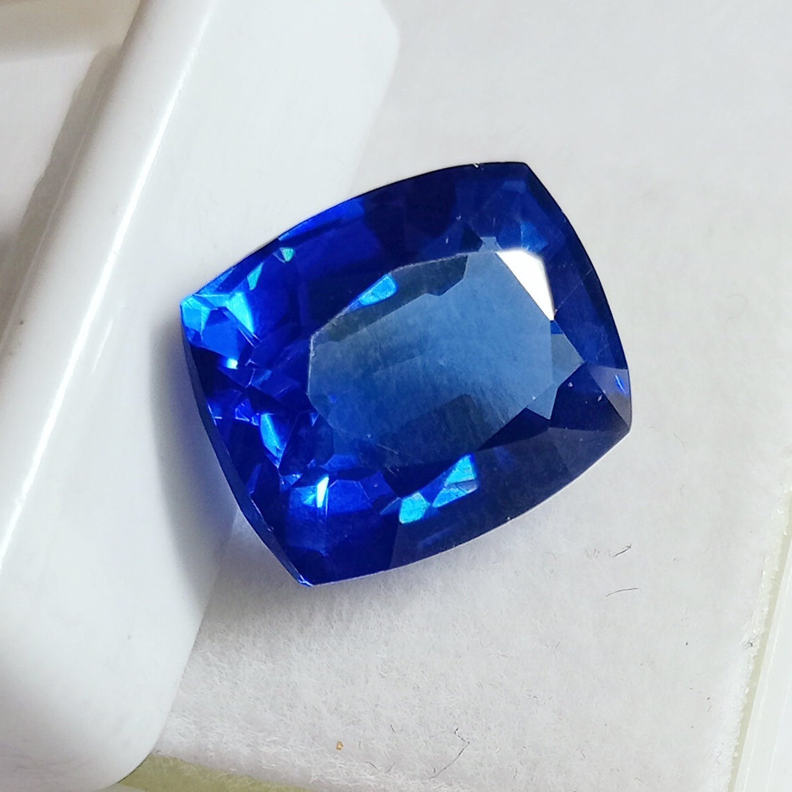 Natural Tanzanite Cushion Cut Faceted 10 Ct. Tanzanite Loose Gemstone Best Tanzanite Top Quality Tanzanite Blue Stone JM212