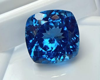 12.85 Ct Natural Flawless Ceylon Blue Spinel Loose Cushion Cut Gemstone Best For making Jewelry, Best Sale Going on JM414