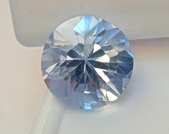 Flawless Certified 7.20 CT Blue Aquamarine Natural Loose Certified Loose Gemstone Round Cut Jewelry Making Gemstone, Best Quality CM060