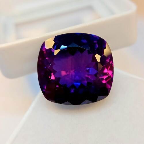 Zertifizierte 14,80 Ct natürliche einwandfreie Tansanit lila blau Kissen geschnitten lose Edelstein natürliche Tansanit, Ring Größe Edelstein beste Angebot AB016