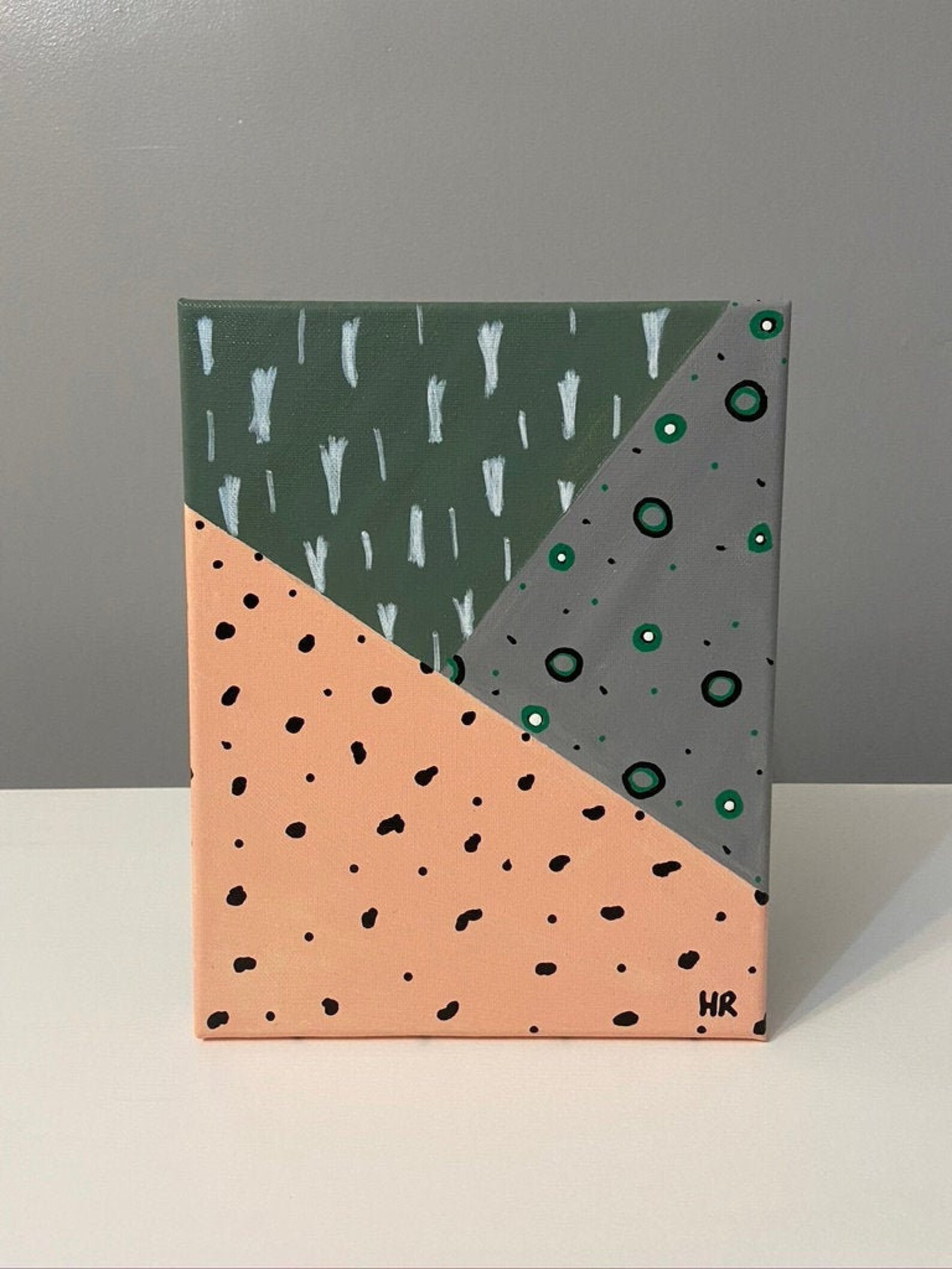 Patterned Canvas Painting 8x10in - Etsy.de