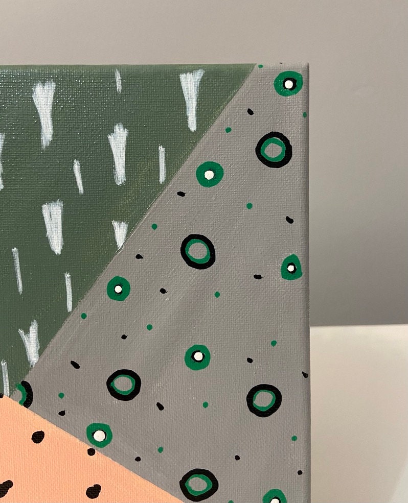 Patterned Canvas Painting 8x10in - Etsy.de