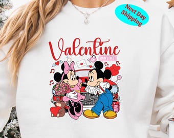 Mickey and Minnie Valentine's Day Sweatshirt, Disney Couples Shirt