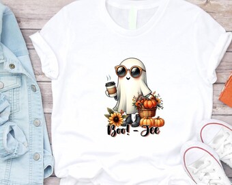 Funny Halloween Ghost Shirt: Kids Pumpkin Boo-Tee