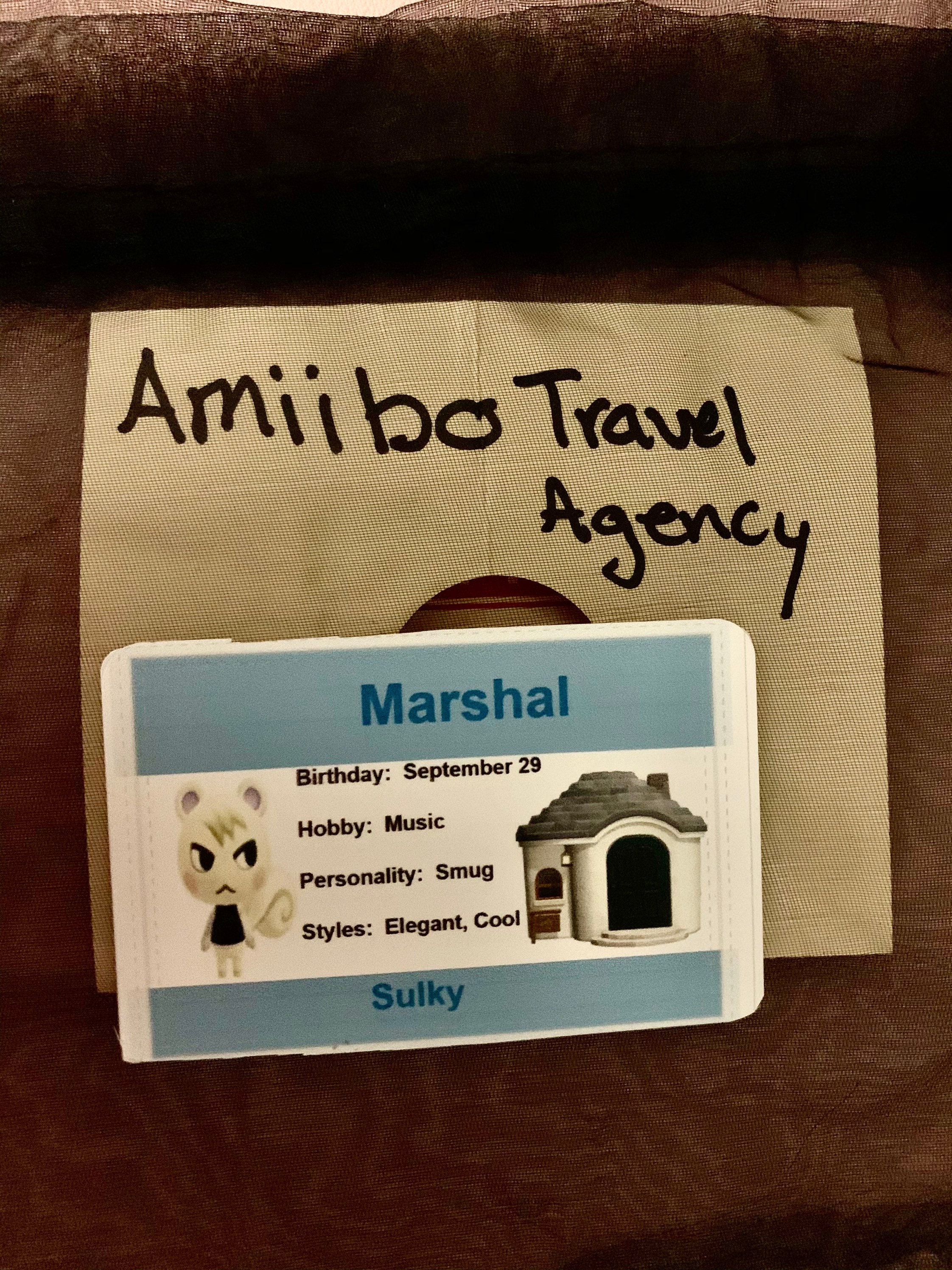 Animal Crossing Marshal Amiibo Card Etsy