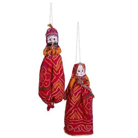 Details about   Arty Crafty Traditional Handcrafted Rajasthani Puppet Pair Home Decor Pack of 4 