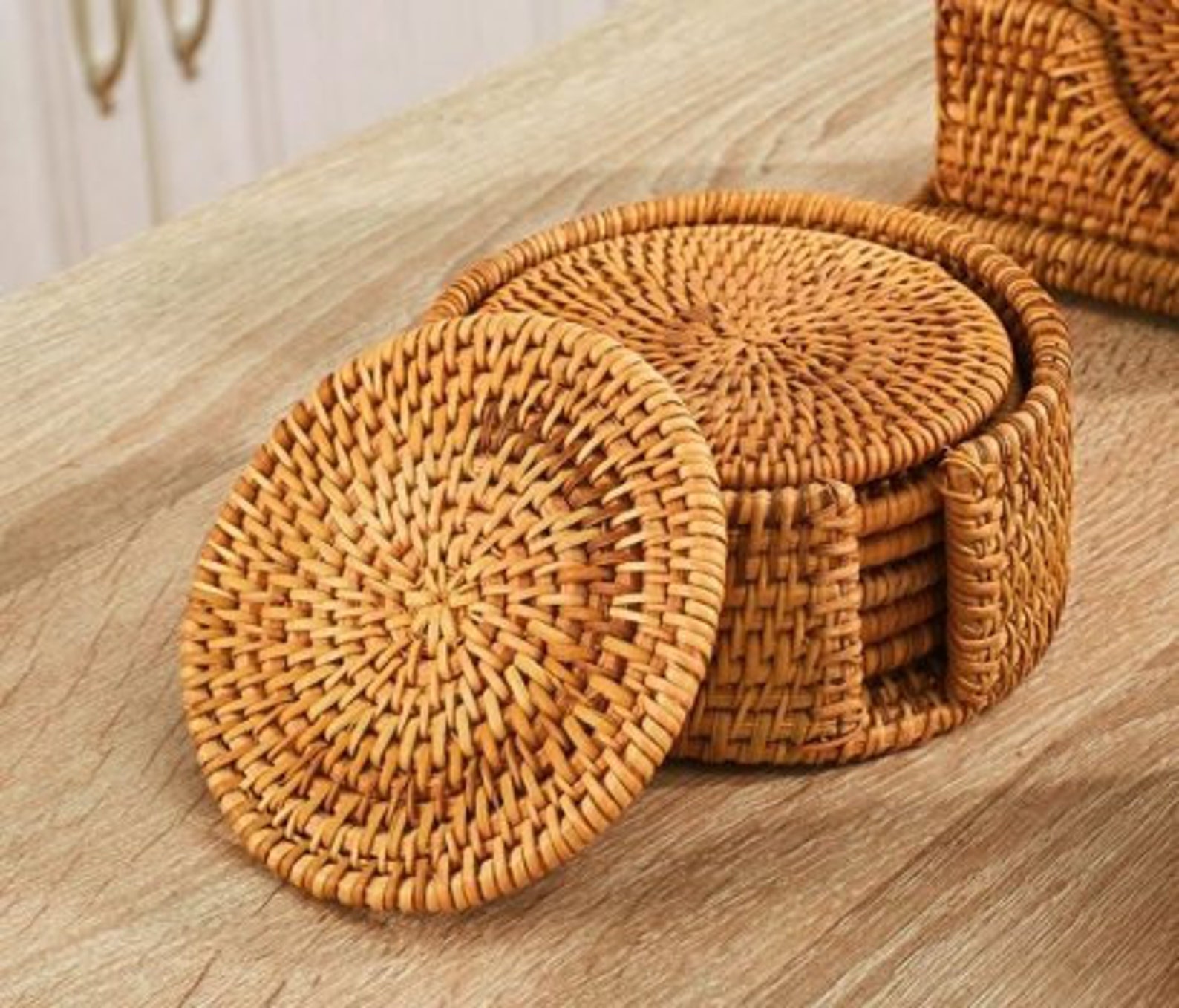 6 Pcs Set of Handmade Woven Coasters With High QUALITY Etsy