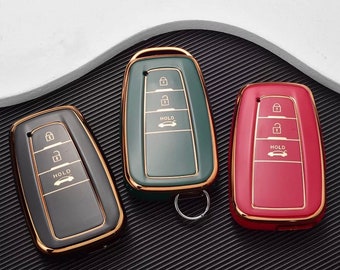 Funda protectora de TPU para llavero de Toyota Camry, Corolla y RAV4