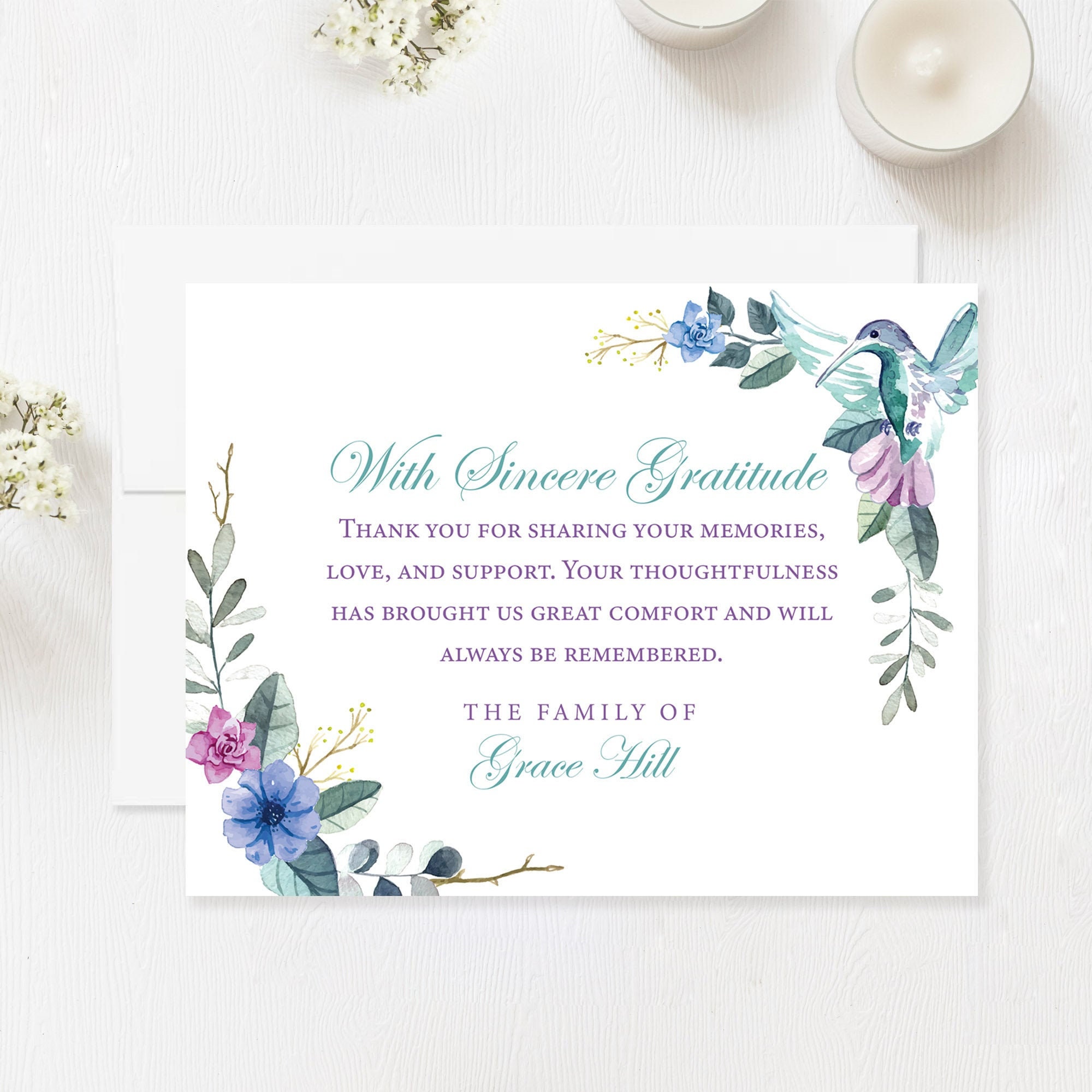 Details about   24 Foliage Sympathy Thank You Cards With Envelopes Greenery Bereavement Fune... 