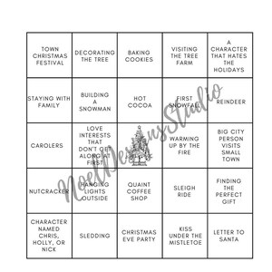 Christmas Movie Bingo
