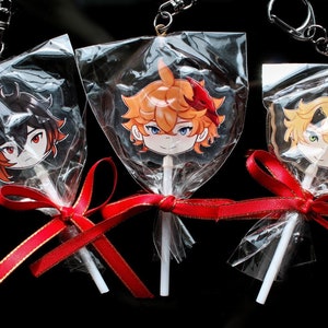 Genshin Boys Lollipop Keychain