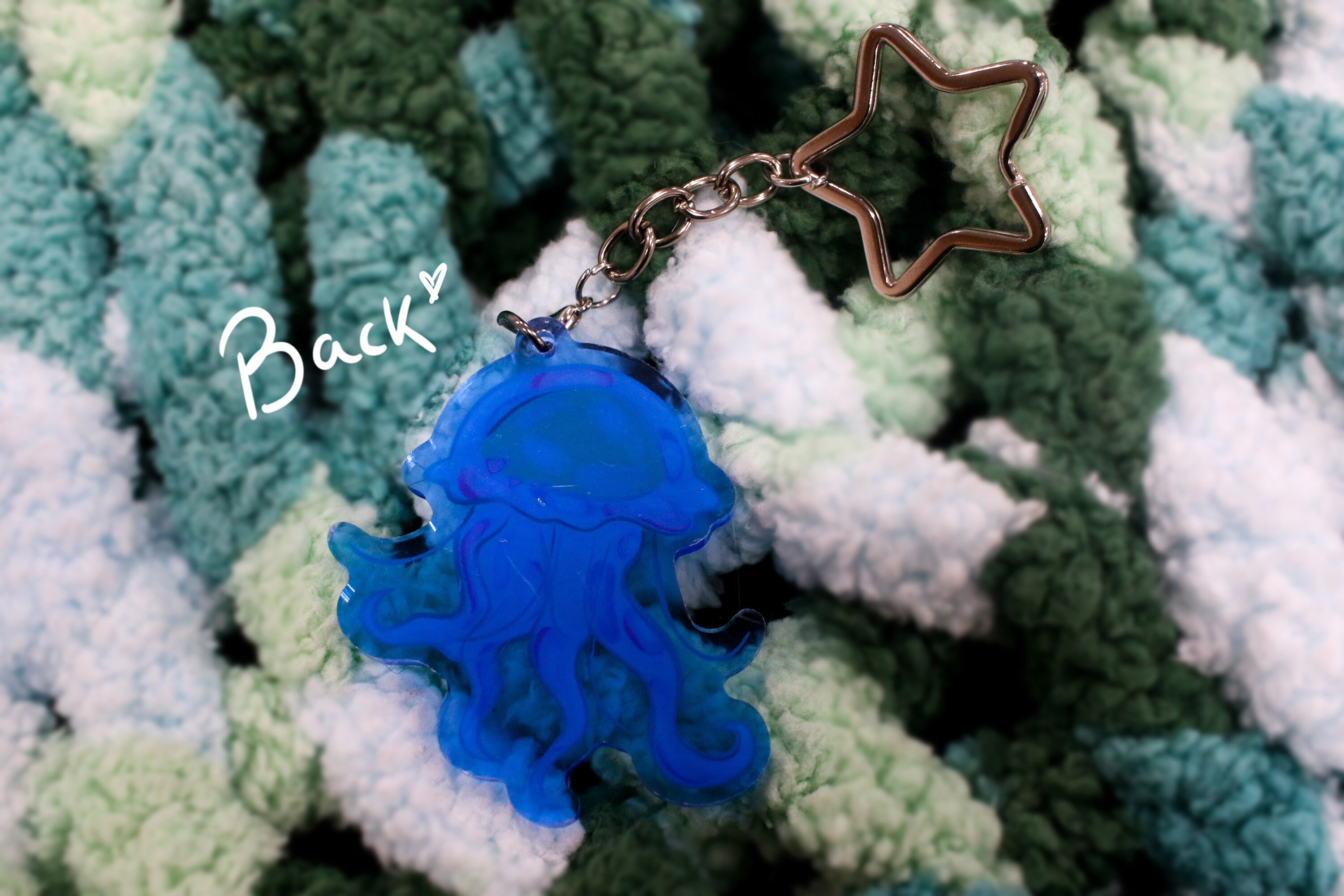 Jellyfish Keychain Etsy