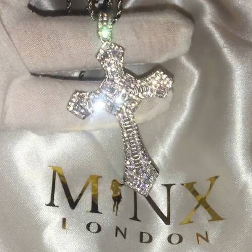 Iced Out Cross Big Cross Necklace Cross 