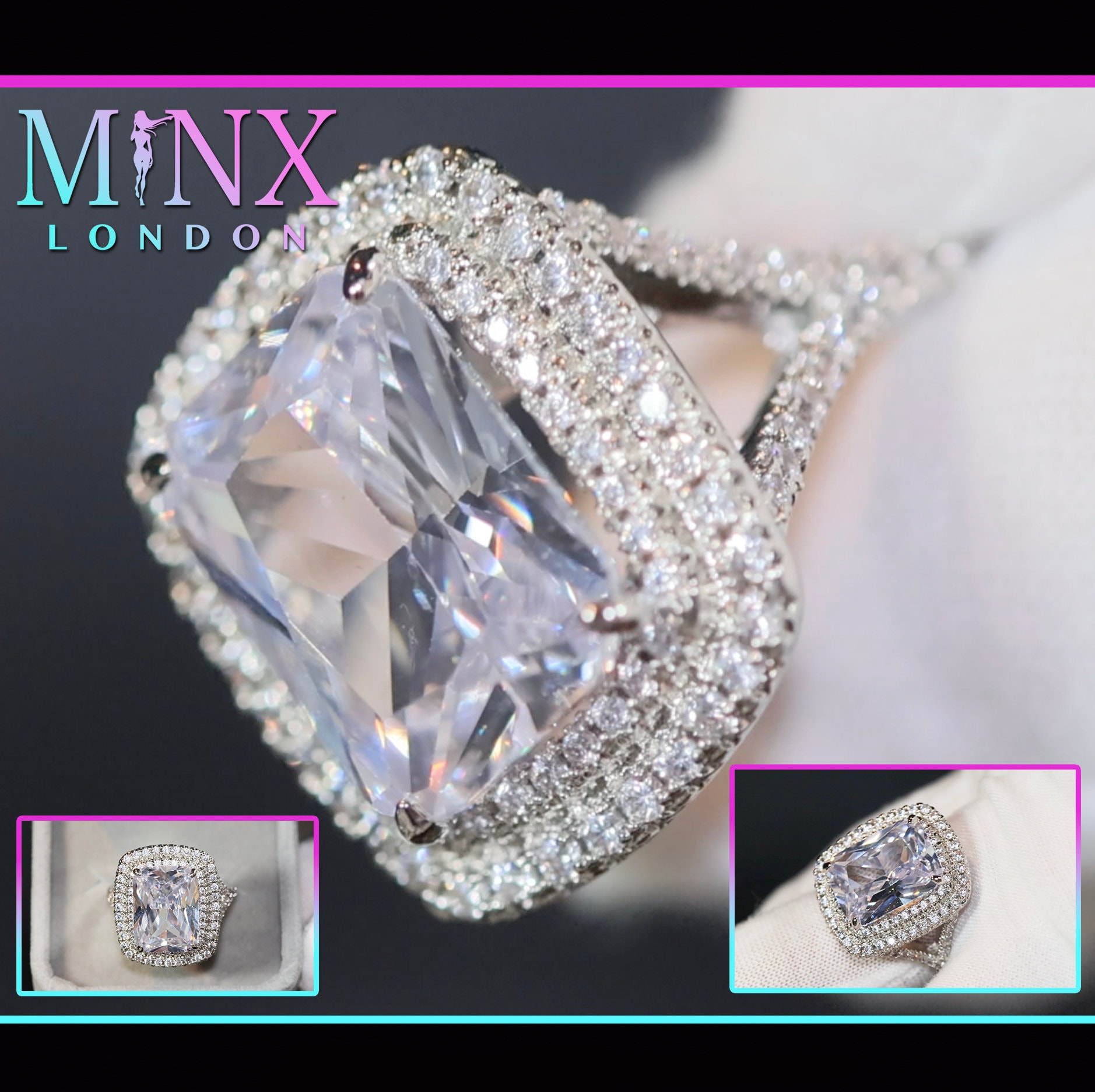 Huge Fake Diamond Etsy