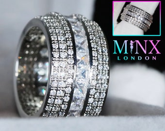 Versprechen Ring | Eternity Ring | Herrenring | Ring Damen | Ehering | Gefroren Ring | Verlobungsringe | Eternity Ring | Diamant Herrenring