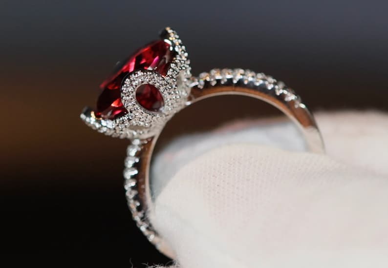 Red Diamond Ring