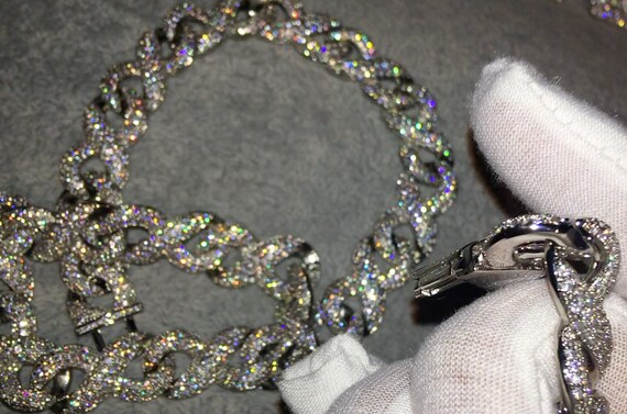 Hermes link chain iced out best sale