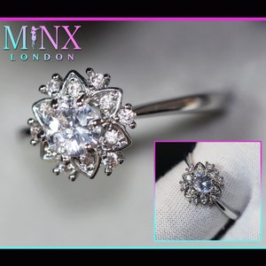 Diamond Snowflake Ring | Snowflake Ring | Charm Ring | Star Ring | Diamond Star Ring | Charm Ring | Flower Ring | Diamond Flower Ring
