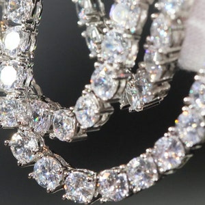 Silver Diamond Tennis Chain
