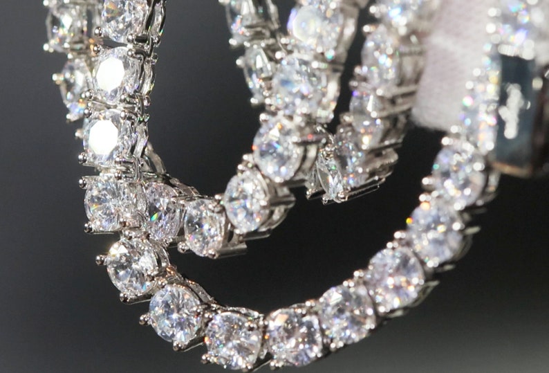 Silver Diamond Tennis Chain
