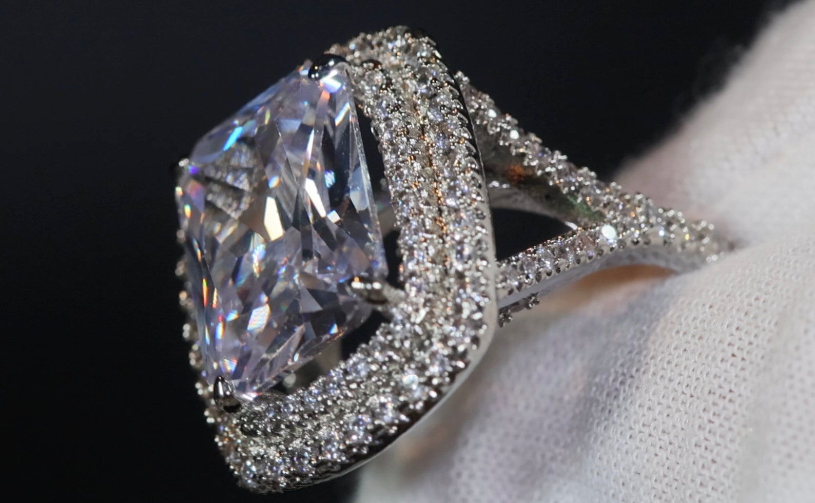 Big Carat Engagement Ring | Womens Big Diamond Ring | Womens Engagement ...