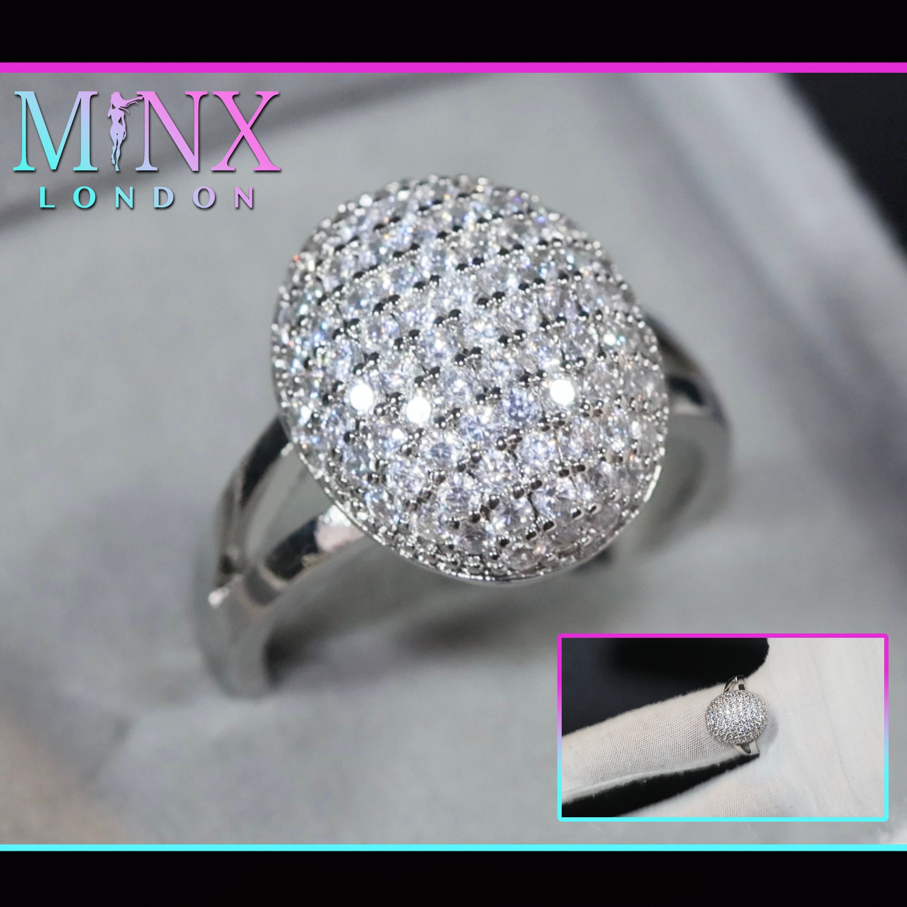 Giant fake hotsell diamond ring
