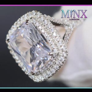 Bague de fiançailles gros carats | Bague gros diamant pour femme | Bague de fiançailles pour femme | Bagues fantaisie | Bague tendance | Grandes bagues pour femmes | Énorme bague