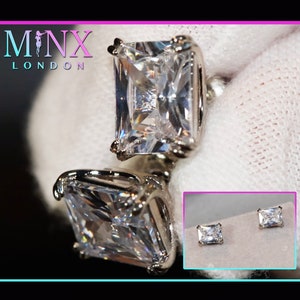 Diamond Earrings | Womens Earrings | Radiant Cut Diamond Stud Earrings | Diamond Ear Studs | Womens Stud Earrings | Mens Diamond Ear Studs