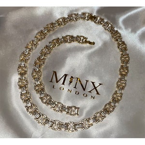 Iced Out Chain | Iced Out Necklace | Iced Out Bracelet | Gold Iced Out Chains | Cuban Link Chain | Mens Chain | Gold Diamond Necklace