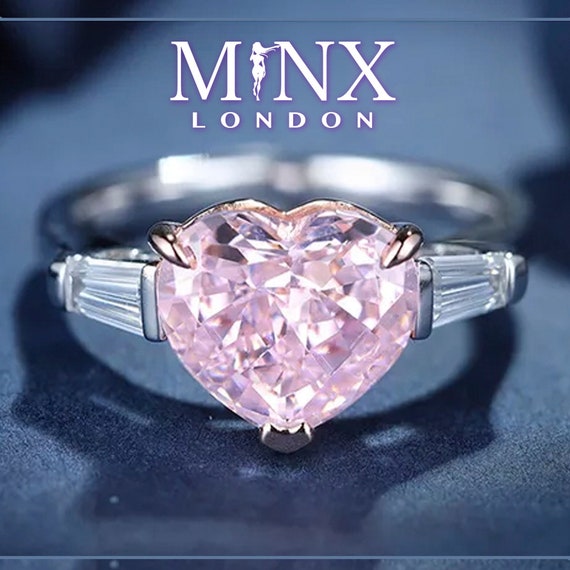 Womens Engagement Ring Pink Diamond Ring 5.00 CT Wedding Etsy