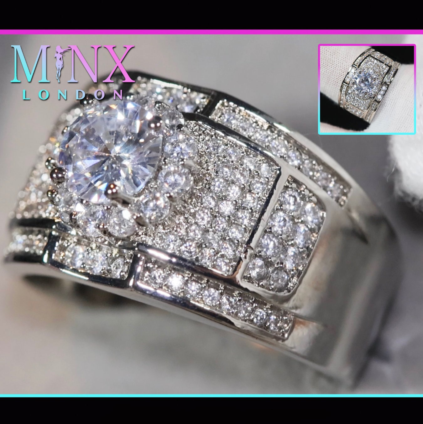 Iced out ring - Etsy 日本