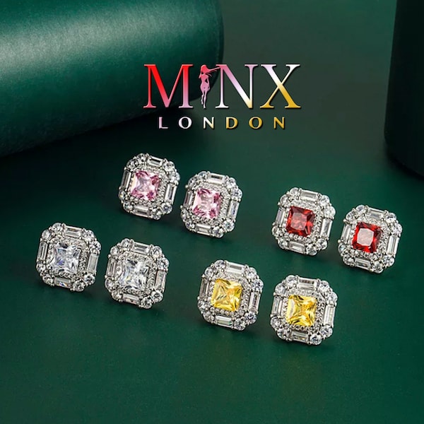 Mens Red Diamond Earrings Etsy