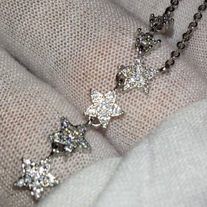 Star Necklace | Star Necklace Silver | Star Pendant | Diamond Star Pendant | Diamond Star Necklace | Star Shape Pendant