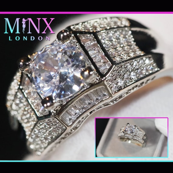 Iced out hotsell rings mens
