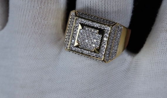 Buy Mens Gold Diamond Ring Gold Wedding Ring for Men Mens Gold