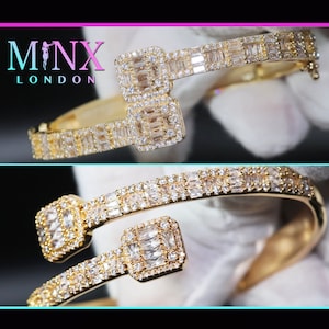 Gold Bracelet | Iced Out Bracelet | Womens Bracelet | Mens Bracelet | Diamond Bracelet | Baguette Bracelet | Gold Bangle | Cuff Bracelet