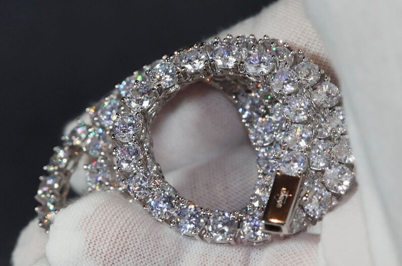Silver Diamond Tennis Chain