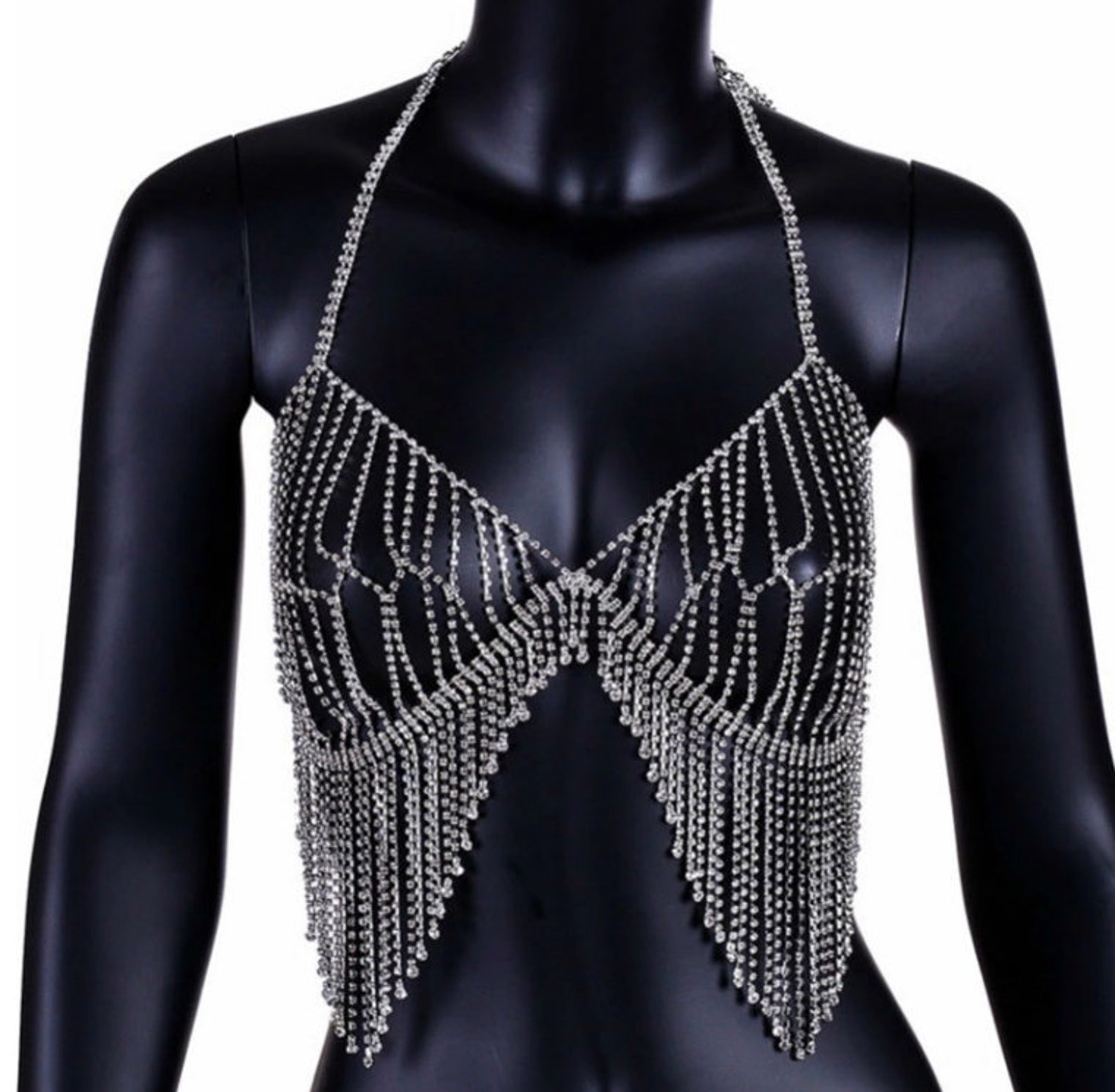 Diamond Bra by Minx London iced out bra diamond bralette Etsy